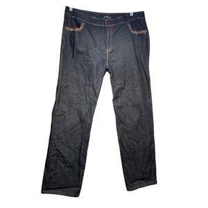 Platinum Plush Womens Jeans Size‎ 23 Denim Straight Rainbow Bling Rhinestones